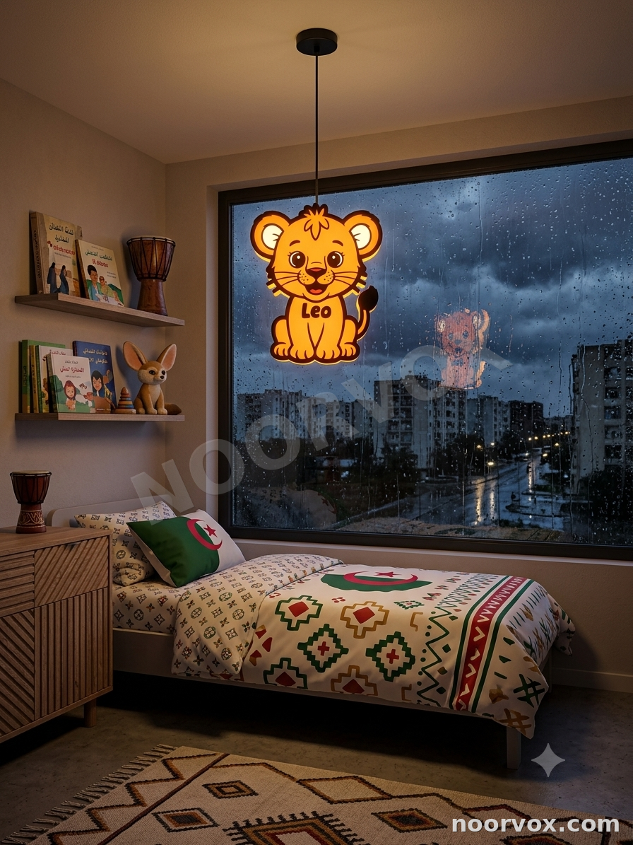 Lustre Enfant Petit Lion "Leo" Lumineux