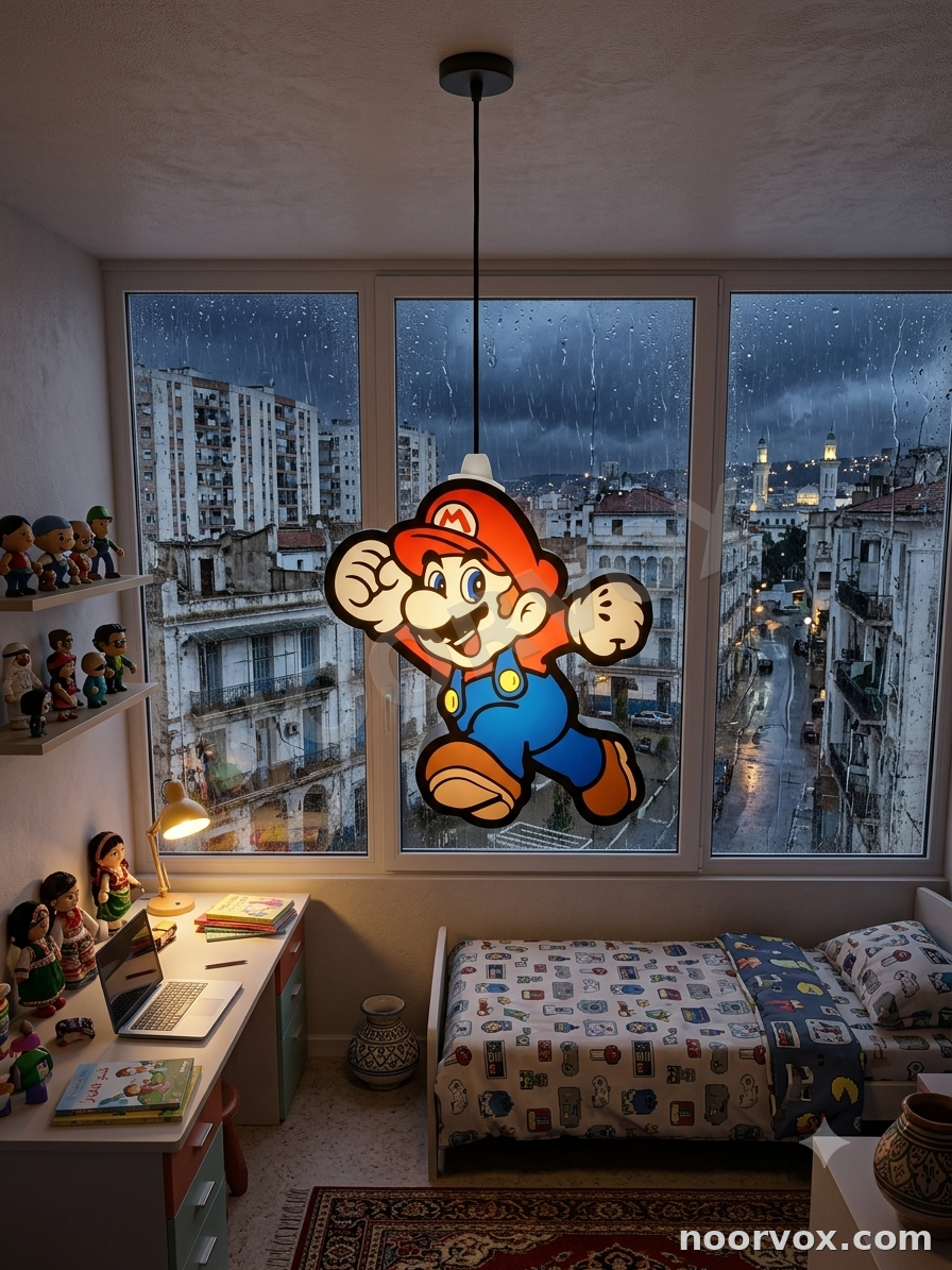 Lustre Suspension Super Mario pour Chambre de Gamer Enfant