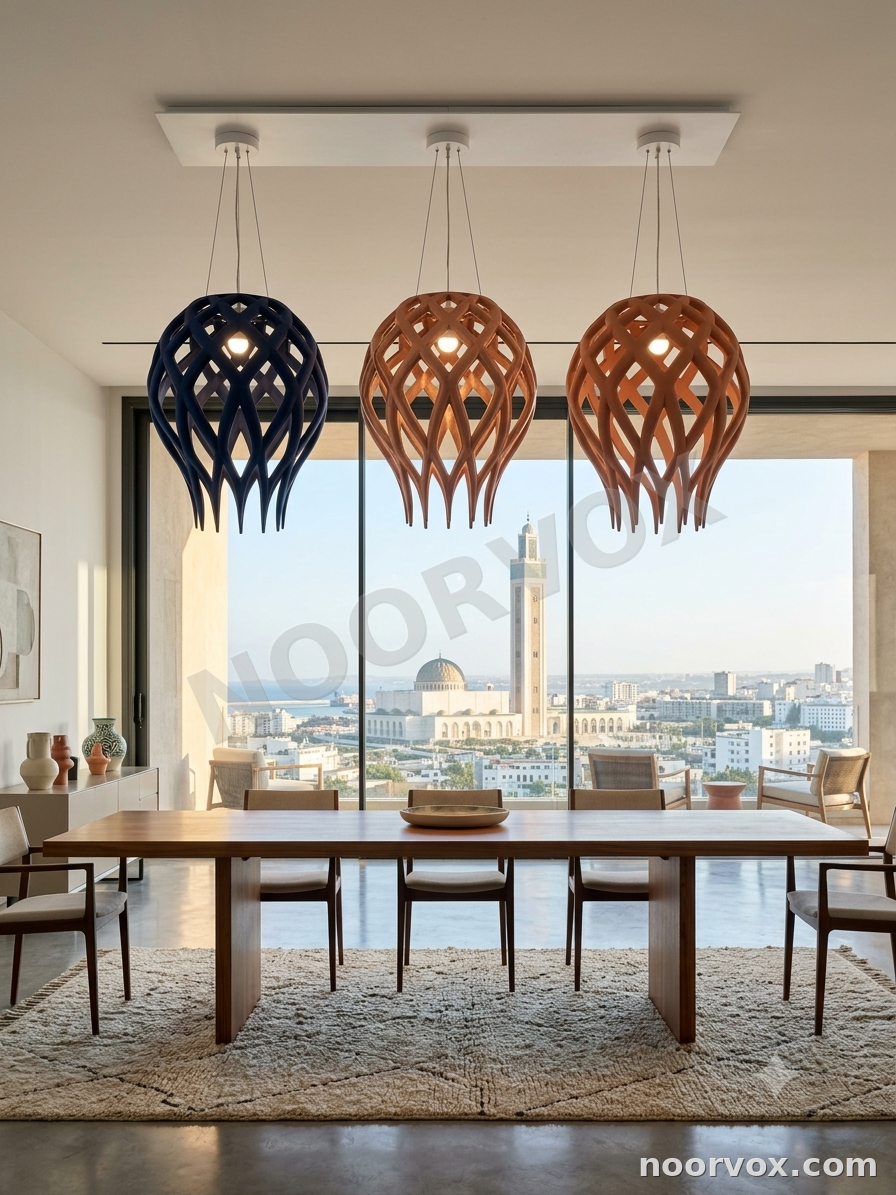 Grand Lustre Suspendu Design Floral - Pour Salon Spacieux